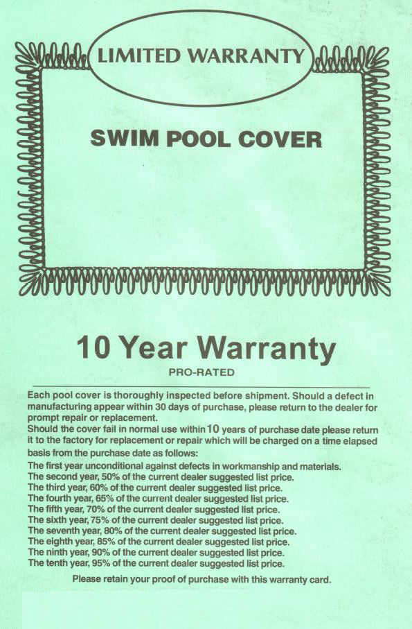 Rectangle Winter Cover - Deluxe for Inground Pools