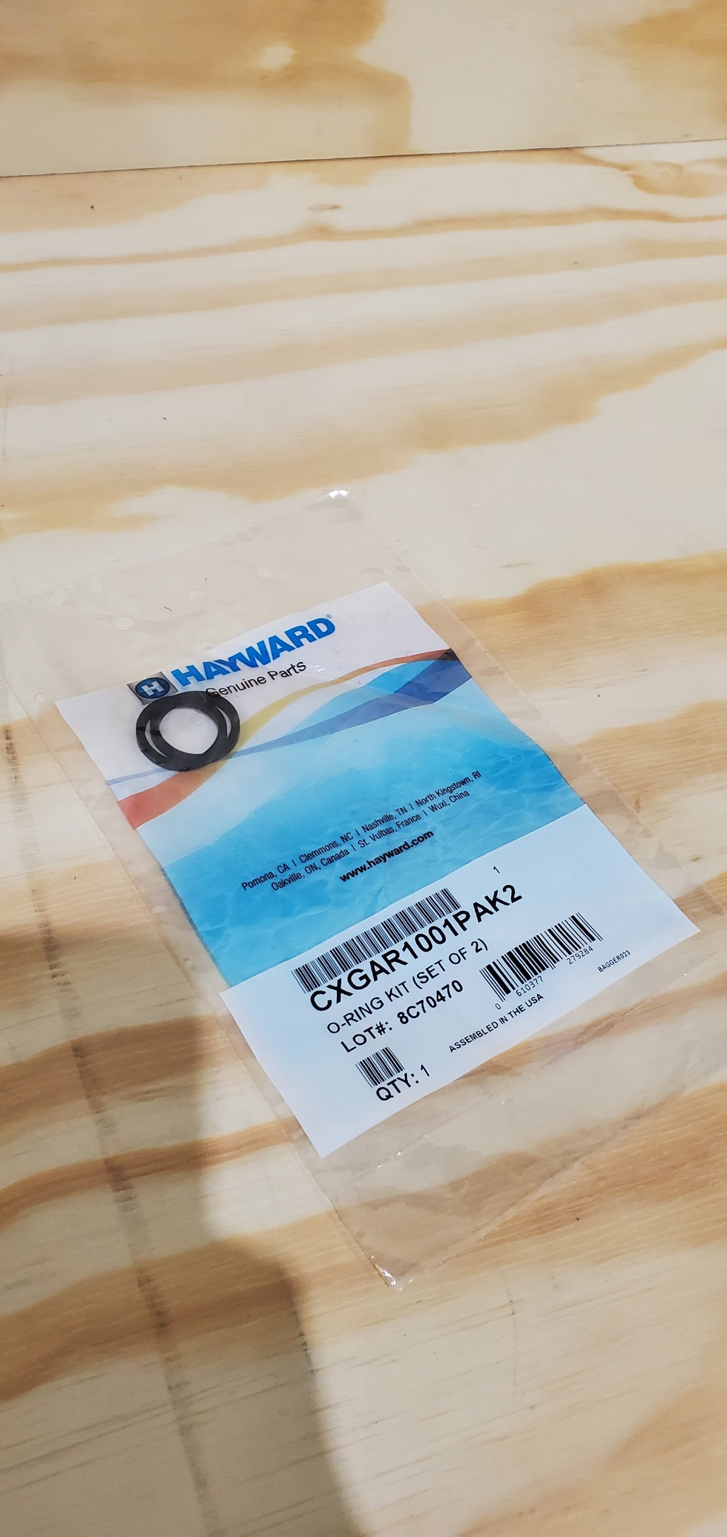 Hayward O-ring Kit Pack of 2 CXGAR1001PAK2 Pool Supply Haus Ottawa Ontario Canada