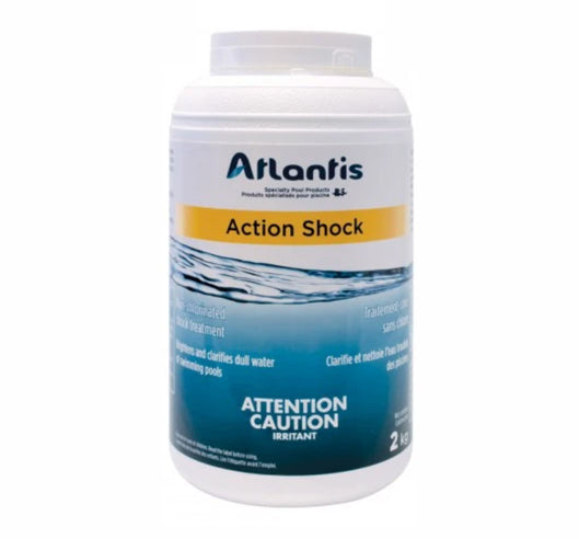 Atlantis Action Shock 2KG - Non-Chlorinated Oxidizing Shock Treatment - Pool Supply Haus Ottawa Ontario Canada