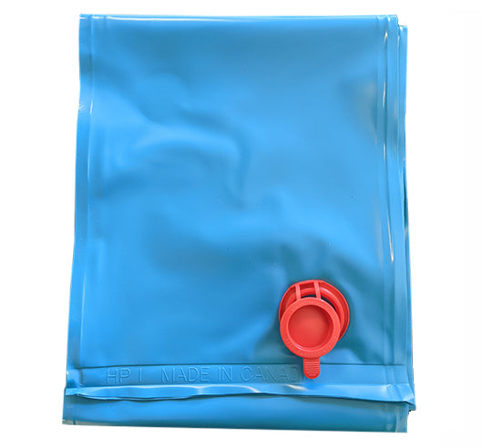 HPI 16 Mil 10FT Single Water Bag Blue 12" X 10' - Made in Canada