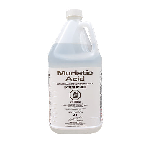 Acide muriatique - 4L - Disponible pour ramassage sur place uniquement 