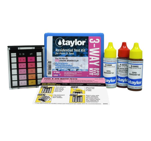 Taylor K-1001 DPD Complete Basic Residential Pool & Spa 3 Way Test Kit Pool Supply Haus Ottawa Ontario Canada